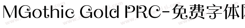 MGothic Gold PRC字体转换